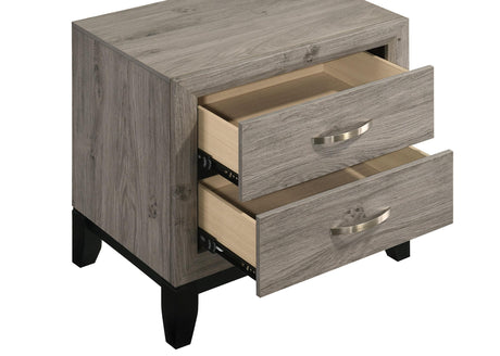 Watson Light Taupe 2-drawer Nightstand Bedside Table from Coaster - Luna Furniture