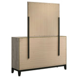 Watson Light Taupe 6-drawer Bedroom Dresser and Mirror from Coaster - Luna Furniture