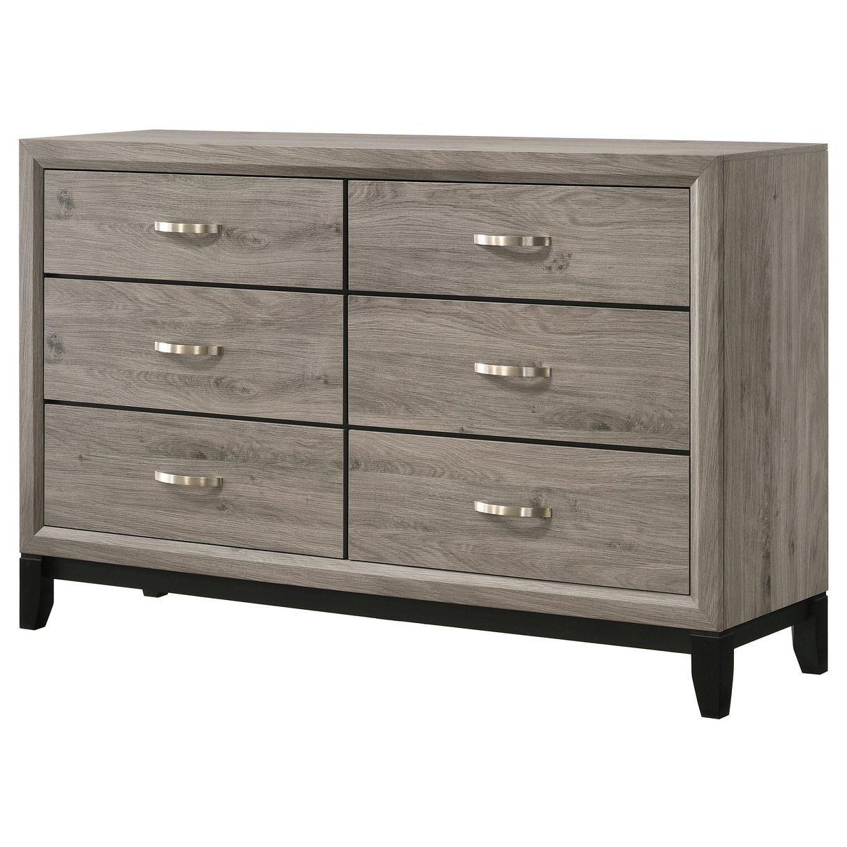 Watson Light Taupe 6-drawer Bedroom Dresser Cabinet from Coaster - Luna Furniture
