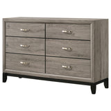 Watson Light Taupe 6-drawer Bedroom Dresser Cabinet from Coaster - Luna Furniture
