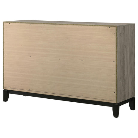 Watson Light Taupe 6-drawer Bedroom Dresser Cabinet from Coaster - Luna Furniture