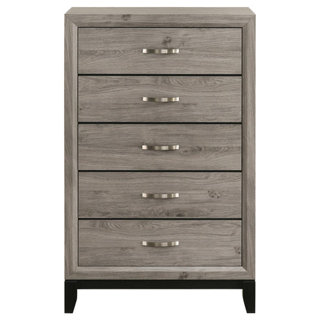 Watson Light Taupe 5-drawer Bedroom Chest of Drawers from Coaster - Luna Furniture