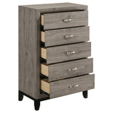 Watson Light Taupe 5-drawer Bedroom Chest of Drawers from Coaster - Luna Furniture