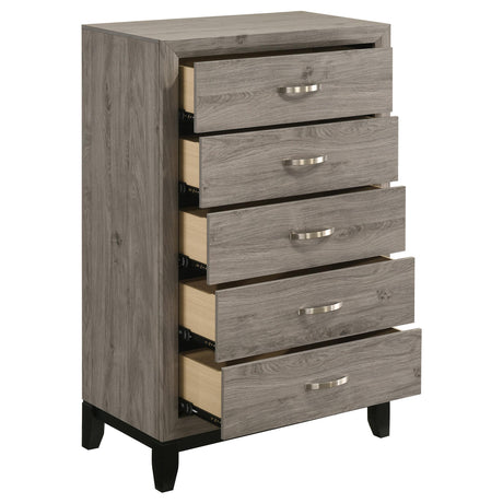 Watson Light Taupe 5-drawer Bedroom Chest of Drawers from Coaster - Luna Furniture