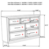 Atlas Dark Oak and Gray 5-piece Eastern King Bedroom Set from Coaster - Luna Furniture