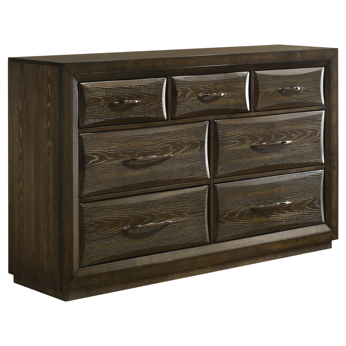 Atlas Dark Oak and Gray 4-piece California King Bedroom Set from Coaster - Luna Furniture