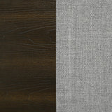 Atlas Dark Oak and Gray 63-inch California King Upholstered Panel Bed from Coaster - Luna Furniture