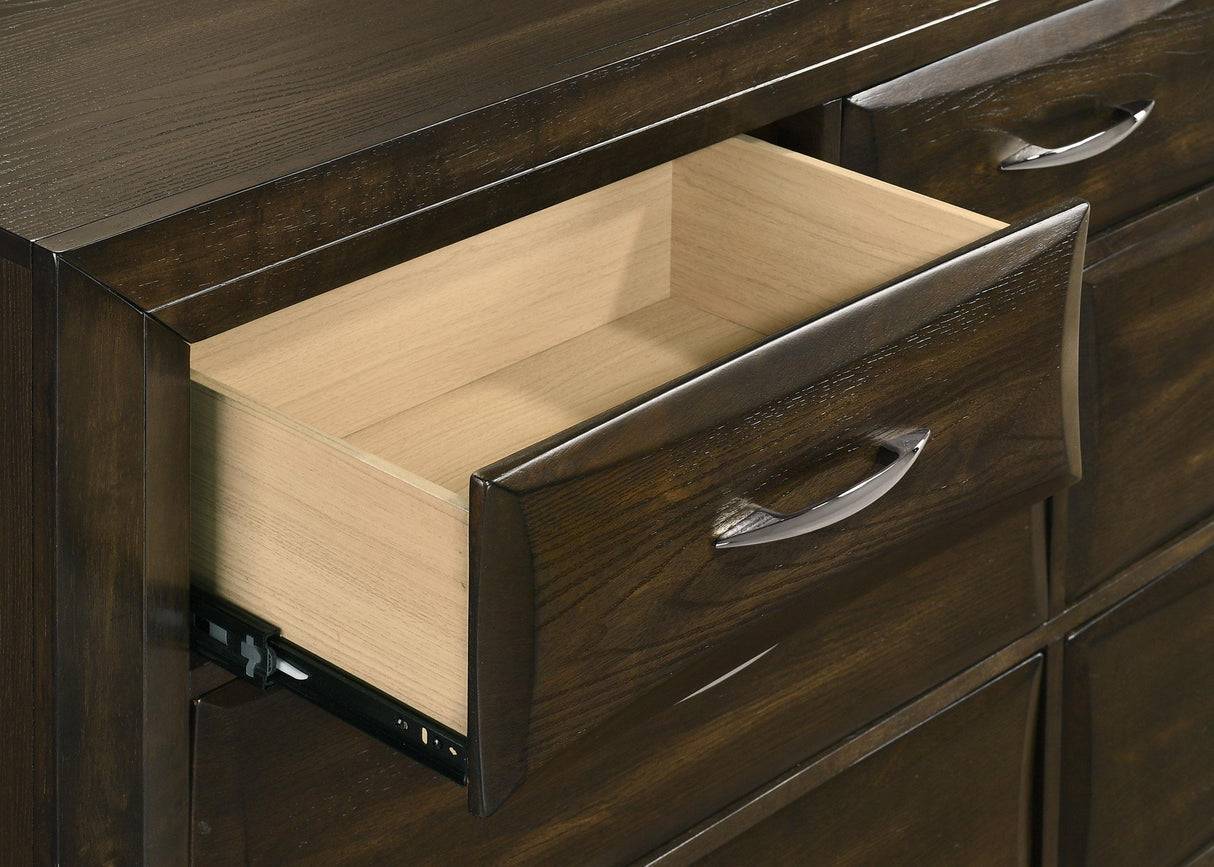Atlas Dark Oak and Gray 4-piece Queen Bedroom Set from Coaster - Luna Furniture