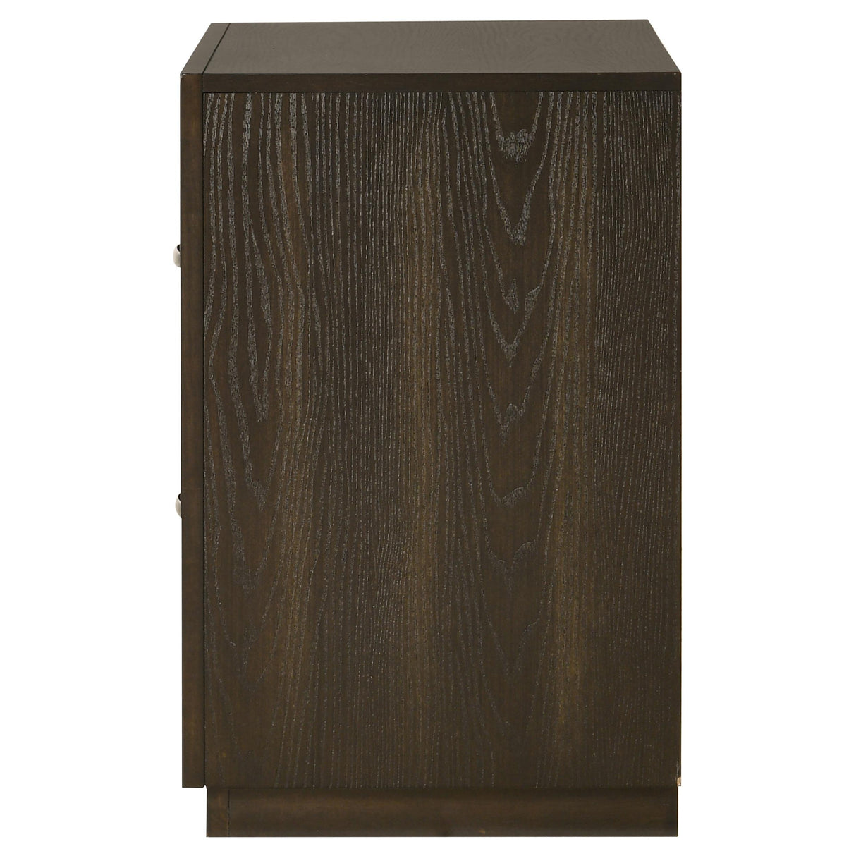 Atlas Dark Oak 2-drawer Bedroom Nightstand Bedside Table from Coaster - Luna Furniture