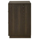 Atlas Dark Oak 2-drawer Bedroom Nightstand Bedside Table from Coaster - Luna Furniture