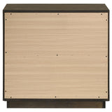 Atlas Dark Oak 2-drawer Bedroom Nightstand Bedside Table from Coaster - Luna Furniture
