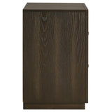 Atlas Dark Oak 2-drawer Bedroom Nightstand Bedside Table from Coaster - Luna Furniture
