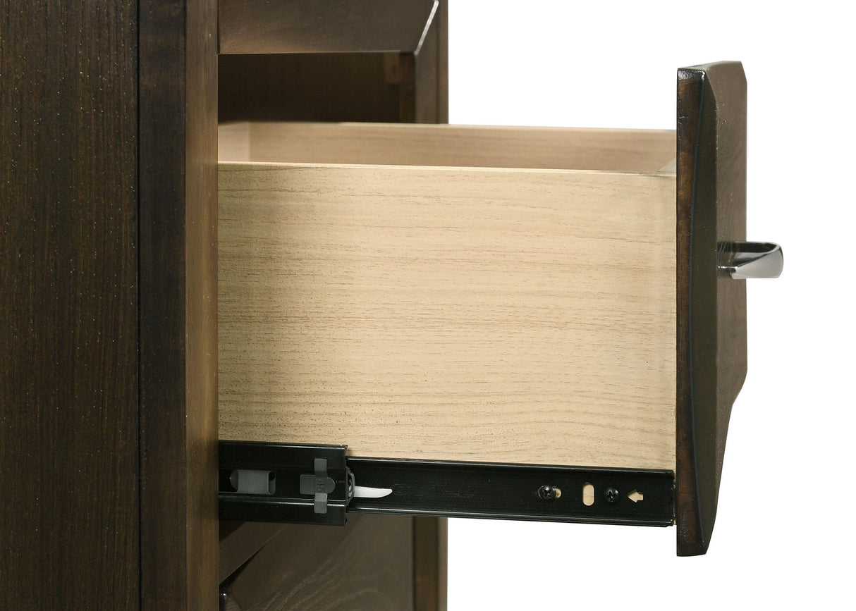 Atlas Dark Oak 2-drawer Bedroom Nightstand Bedside Table from Coaster - Luna Furniture