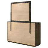 Atlas Dark Oak 7-drawer Bedroom Dresser and Mirror Set from Coaster - Luna Furniture