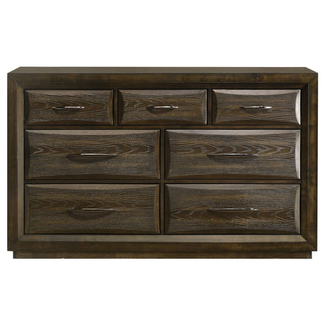 Atlas Dark Oak 7-drawer Bedroom Dresser Cabinet from Coaster - Luna Furniture