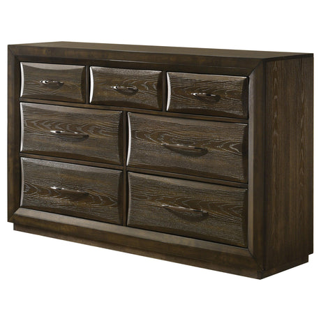 Atlas Dark Oak 7-drawer Bedroom Dresser Cabinet from Coaster - Luna Furniture