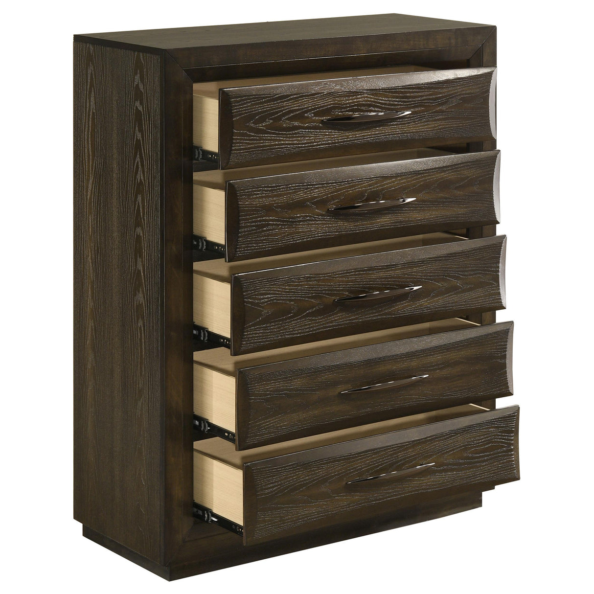 Atlas Dark Oak 5-drawer Bedroom Chest of Drawers from Coaster - Luna Furniture