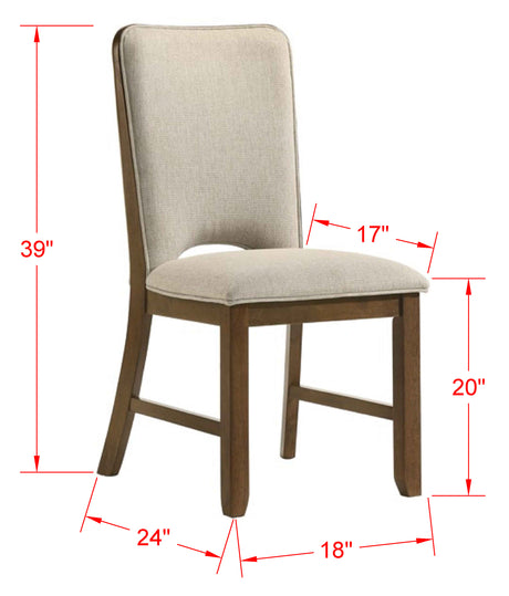 Shari Brown 5-Piece Round Dining Set from Crown Mark - Luna Furniture