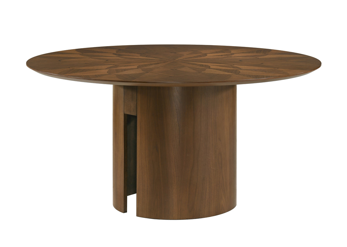 Shari Brown 5-Piece Round Dining Set from Crown Mark - Luna Furniture