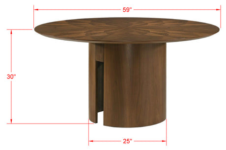 Shari Brown 5-Piece Round Dining Set from Crown Mark - Luna Furniture