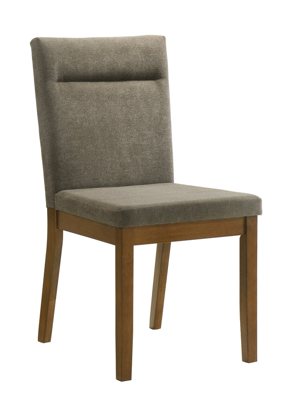 Linus Brown/Gray Side Chair, Set of 2