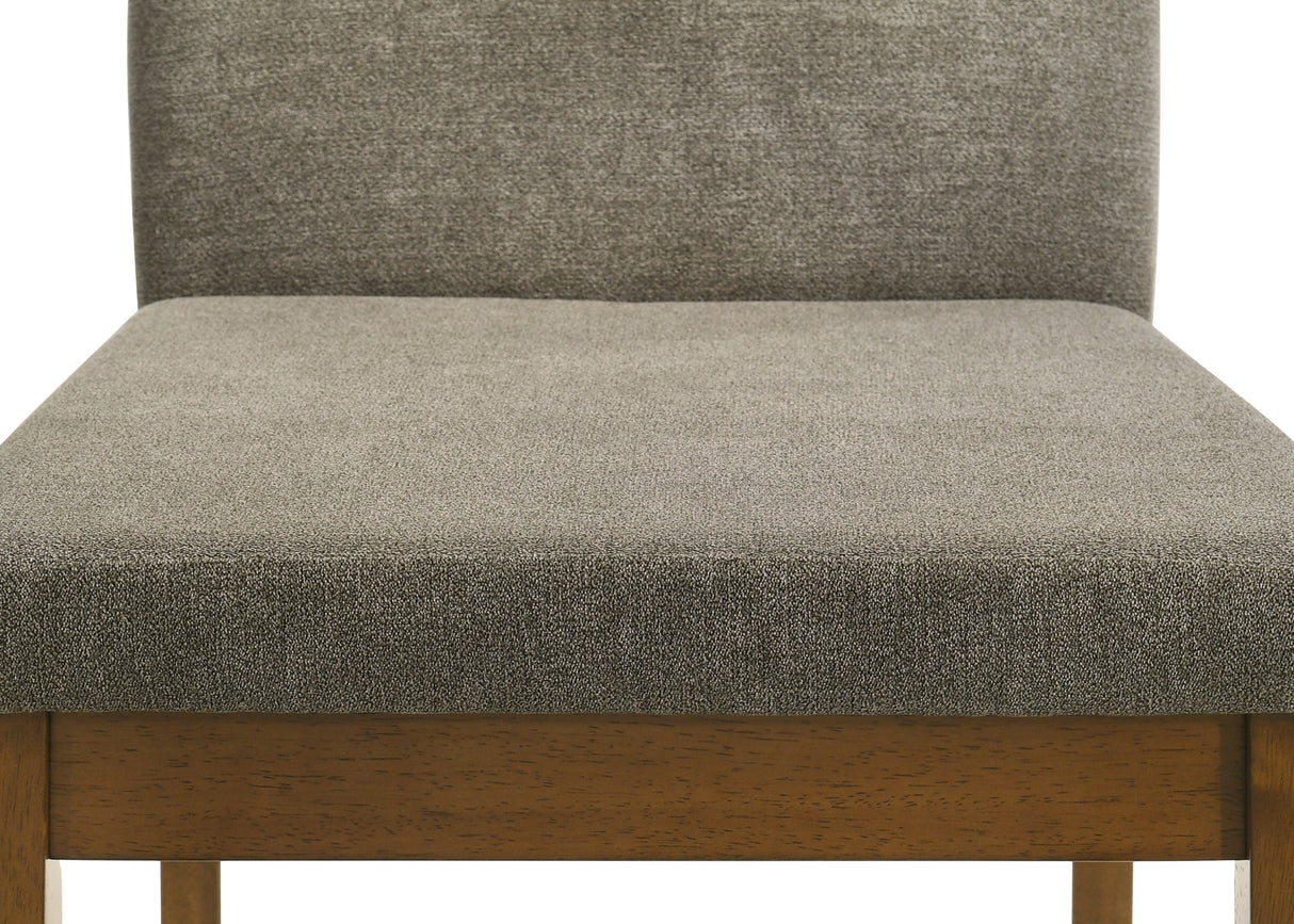 Linus Brown/Gray Side Chair, Set of 2