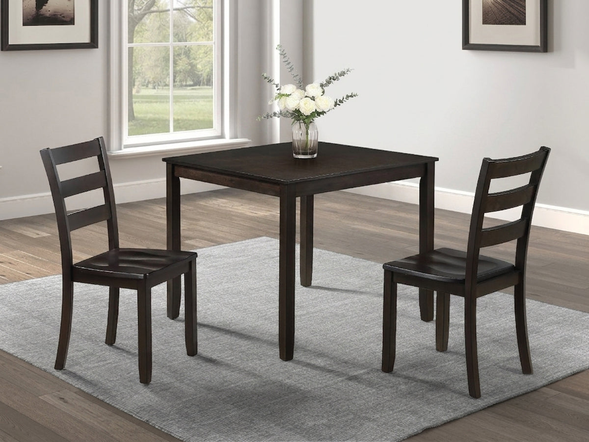 Portica Espresso 3-Piece Dining Room Set