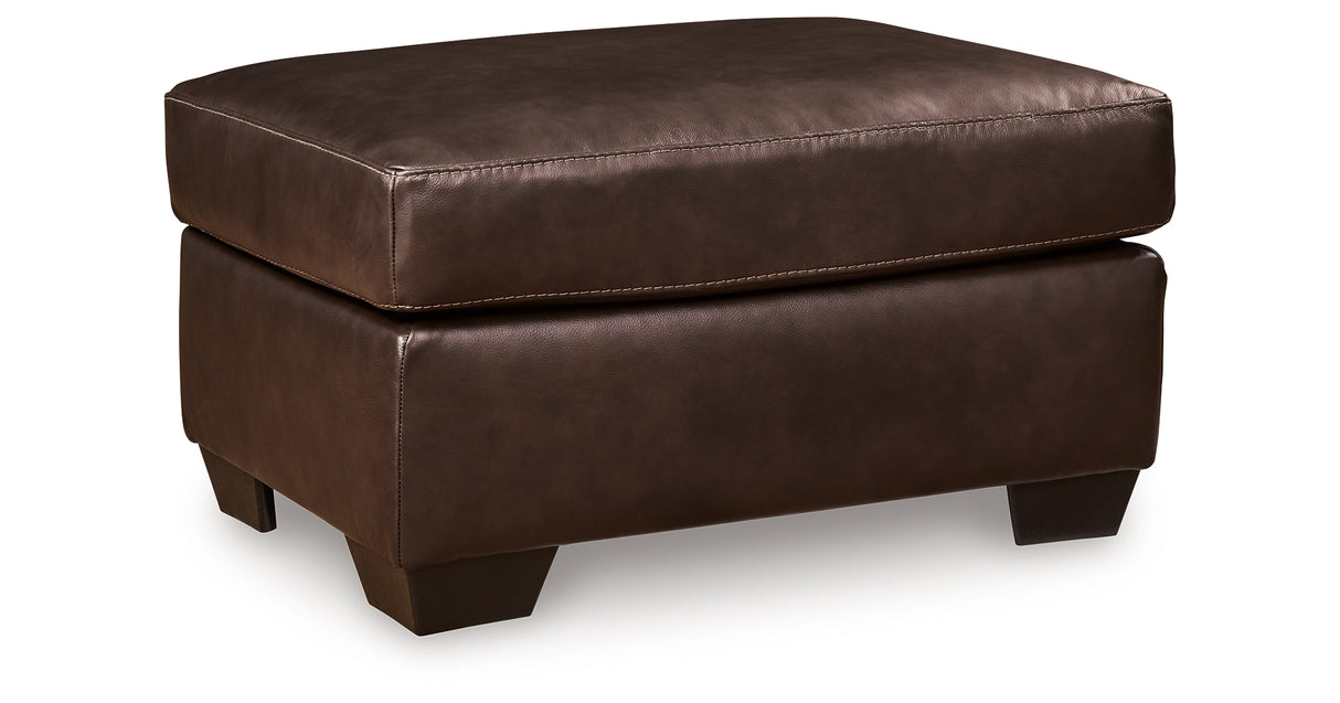 Santorine Dark Brown Ottoman from Ashley - Luna Furniture