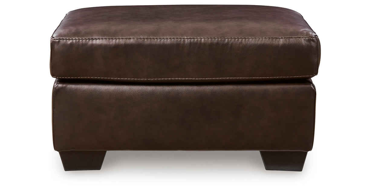 Santorine Dark Brown Ottoman from Ashley - Luna Furniture