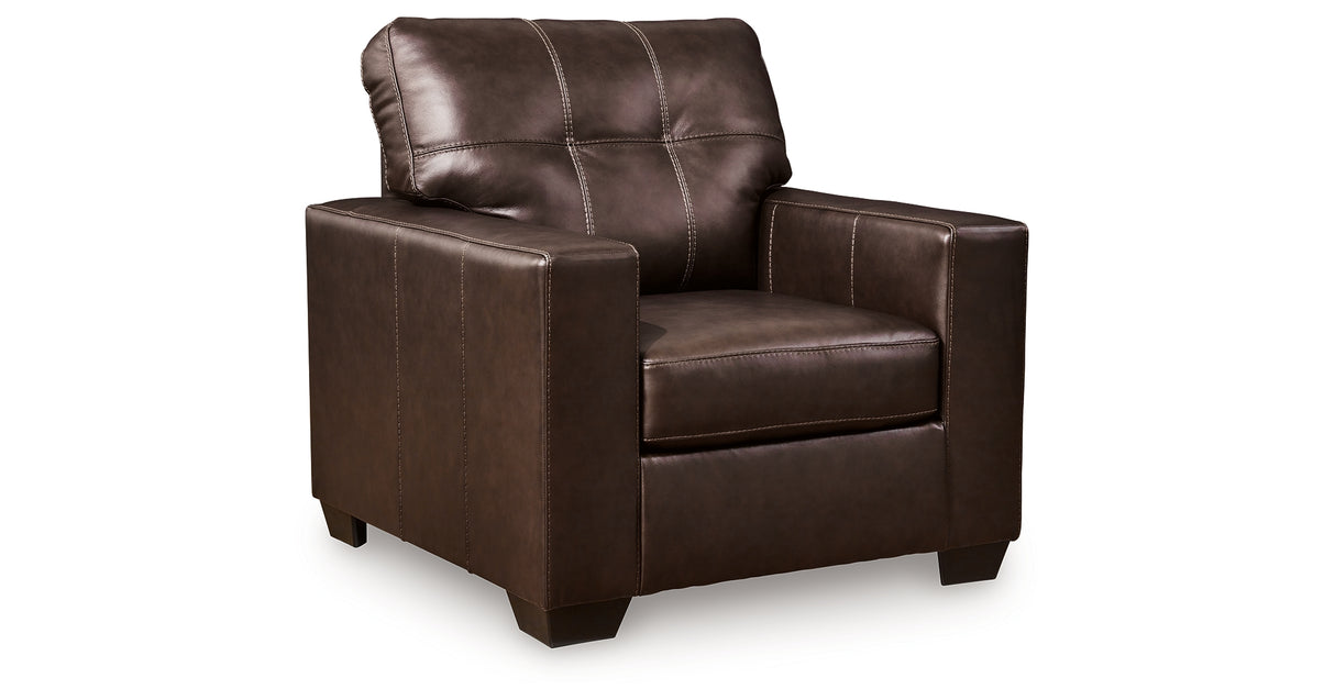 Santorine Dark Brown Chair from Ashley - Luna Furniture