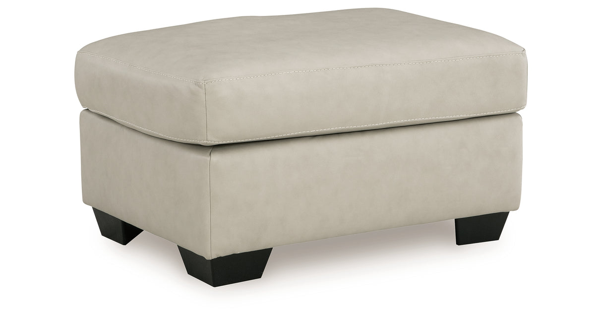 Santorine Bone Ottoman from Ashley - Luna Furniture