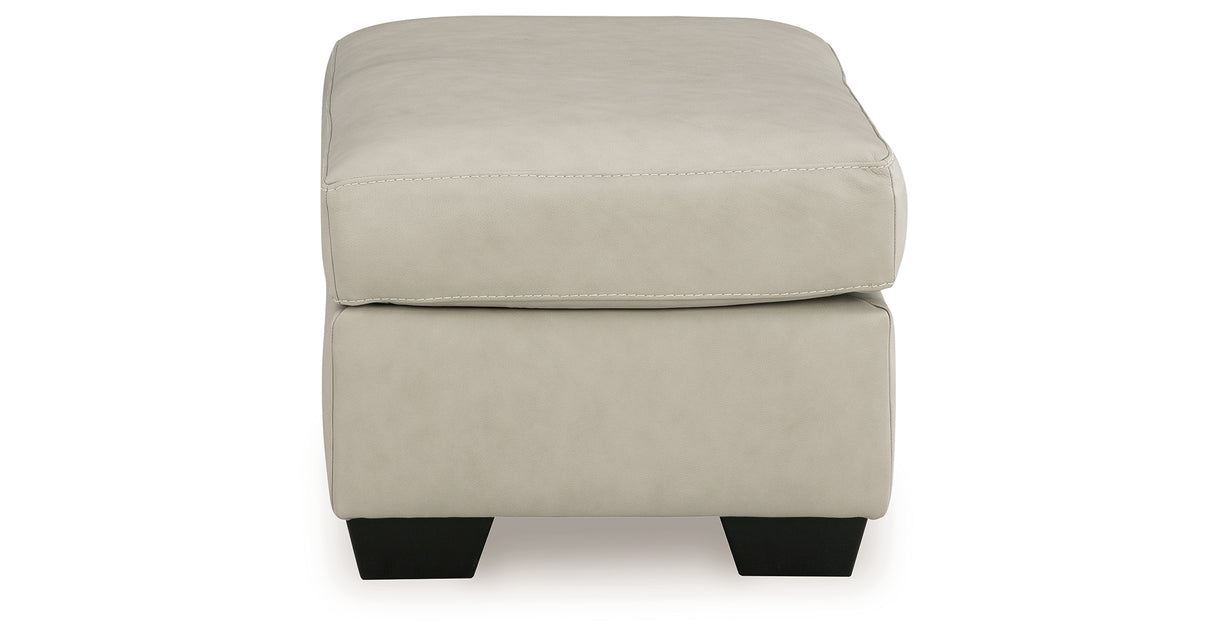 Santorine Bone Ottoman from Ashley - Luna Furniture