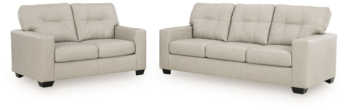 Santorine Bone Sofa and Loveseat from Ashley - Luna Furniture