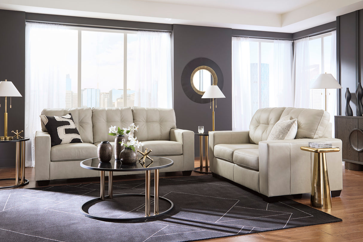 Santorine Bone Living Room Set from Ashley - Luna Furniture