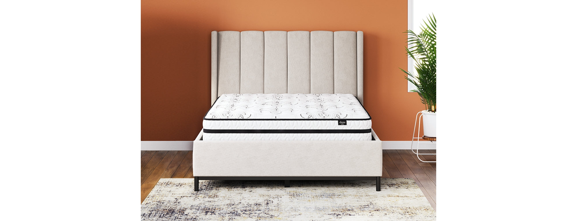 Chime 10 Inch Hybrid White King Mattress in a Box – Luna Furniture