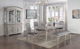 Klina Silver Champagne Dining Bench