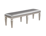 Klina Silver Champagne Dining Bench from Crown Mark - Luna Furniture