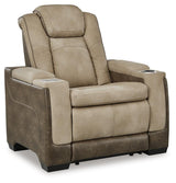 Next-Gen DuraPella Sand Power Recliner from Ashley Furniture - Luna Furniture