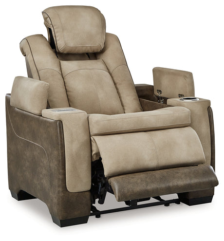 Next-Gen DuraPella Sand Power Recliner from Ashley - Luna Furniture