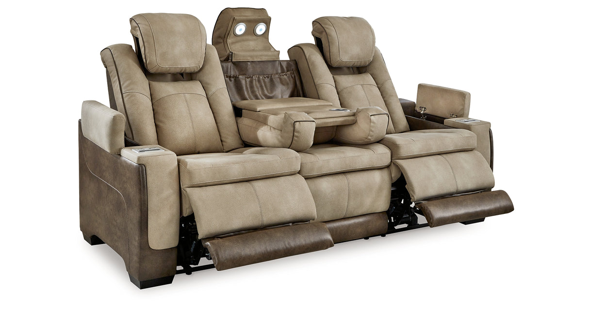 Next-Gen DuraPella Sand Power Reclining Sofa from Ashley Furniture - Luna Furniture