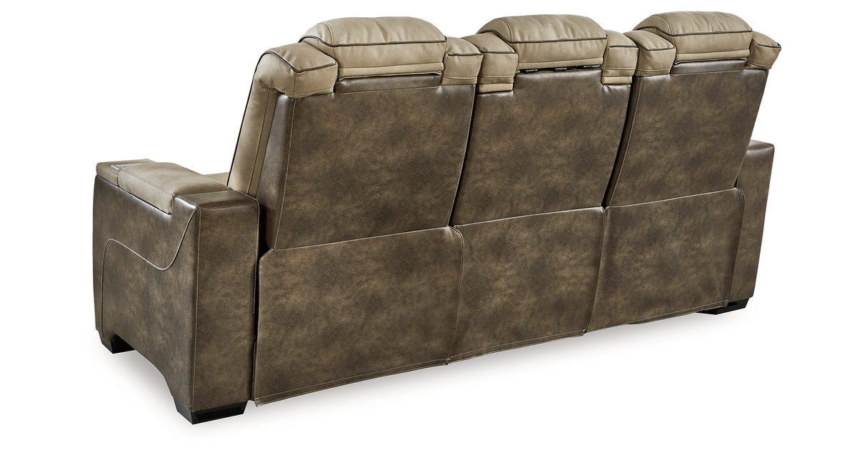 Next-Gen DuraPella Sand Power Reclining Sofa from Ashley Furniture - Luna Furniture