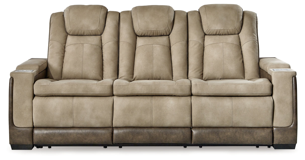 Next-Gen DuraPella Sand Power Reclining Sofa from Ashley Furniture - Luna Furniture