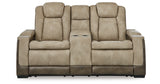 Next-Gen DuraPella Sand Power Reclining Loveseat and Power Recliner from Ashley - Luna Furniture