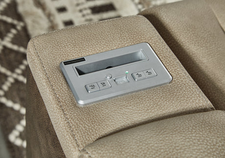 Next-Gen Durapella Sand Power Reclining Sofa and Loveseat from Ashley Furniture - Luna Furniture