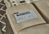 Next-Gen DuraPella Sand Power Reclining Sofa from Ashley Furniture - Luna Furniture