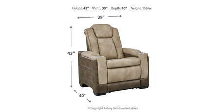 Next-Gen DuraPella Sand Power Reclining Loveseat and Power Recliner from Ashley Furniture - Luna Furniture