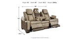 Next-Gen DuraPella Sand Power Reclining Sofa from Ashley Furniture - Luna Furniture