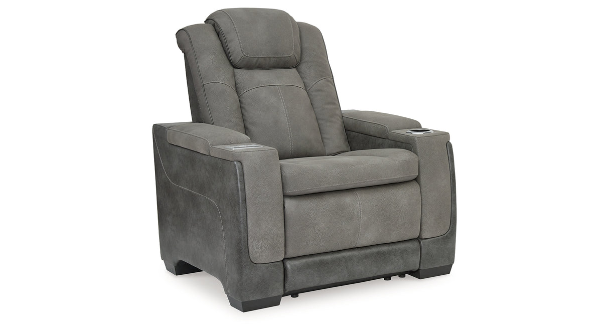 Next-Gen DuraPella Slate Power Recliner from Ashley - Luna Furniture