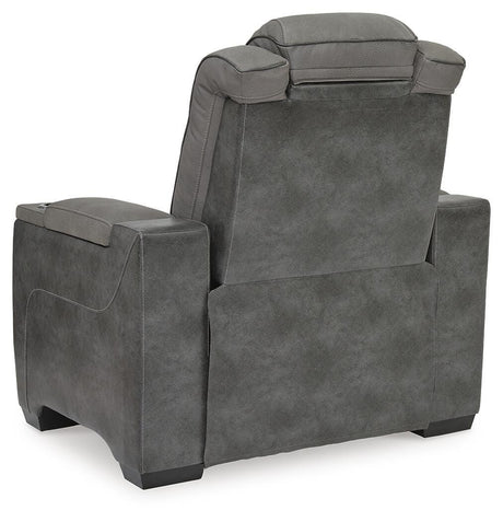 Next-Gen Durapella Slate Power Reclining Sofa and Power Recliner from Ashley - Luna Furniture