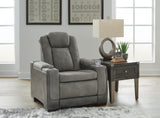 Next-Gen Durapella Slate Power Reclining Sofa and Power Recliner from Ashley - Luna Furniture
